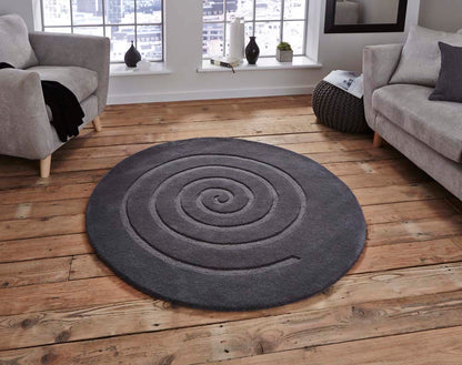 Spiral Grey Rug