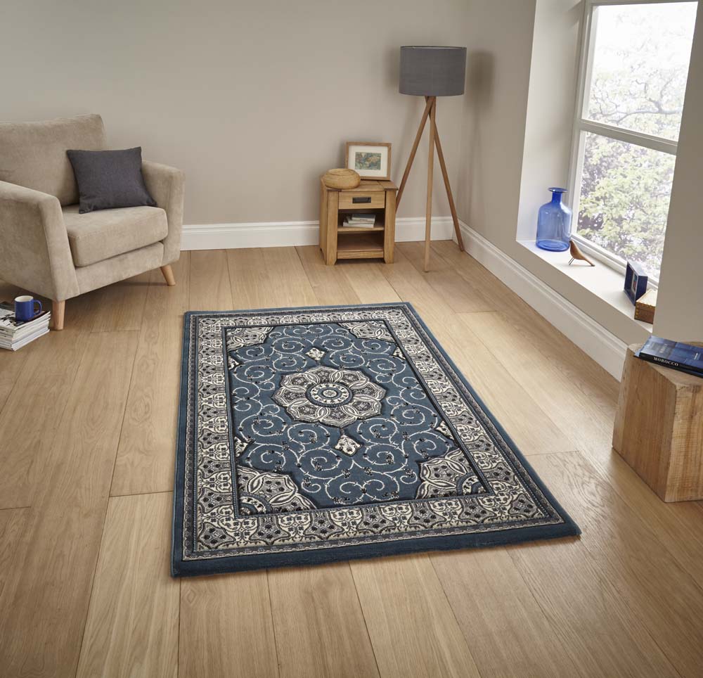 Heritage 4400 Dark Blue Rug