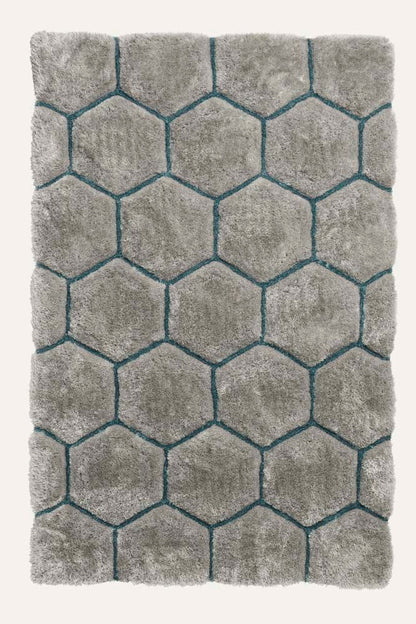 Noble House NH30782 Grey/Blue Rug