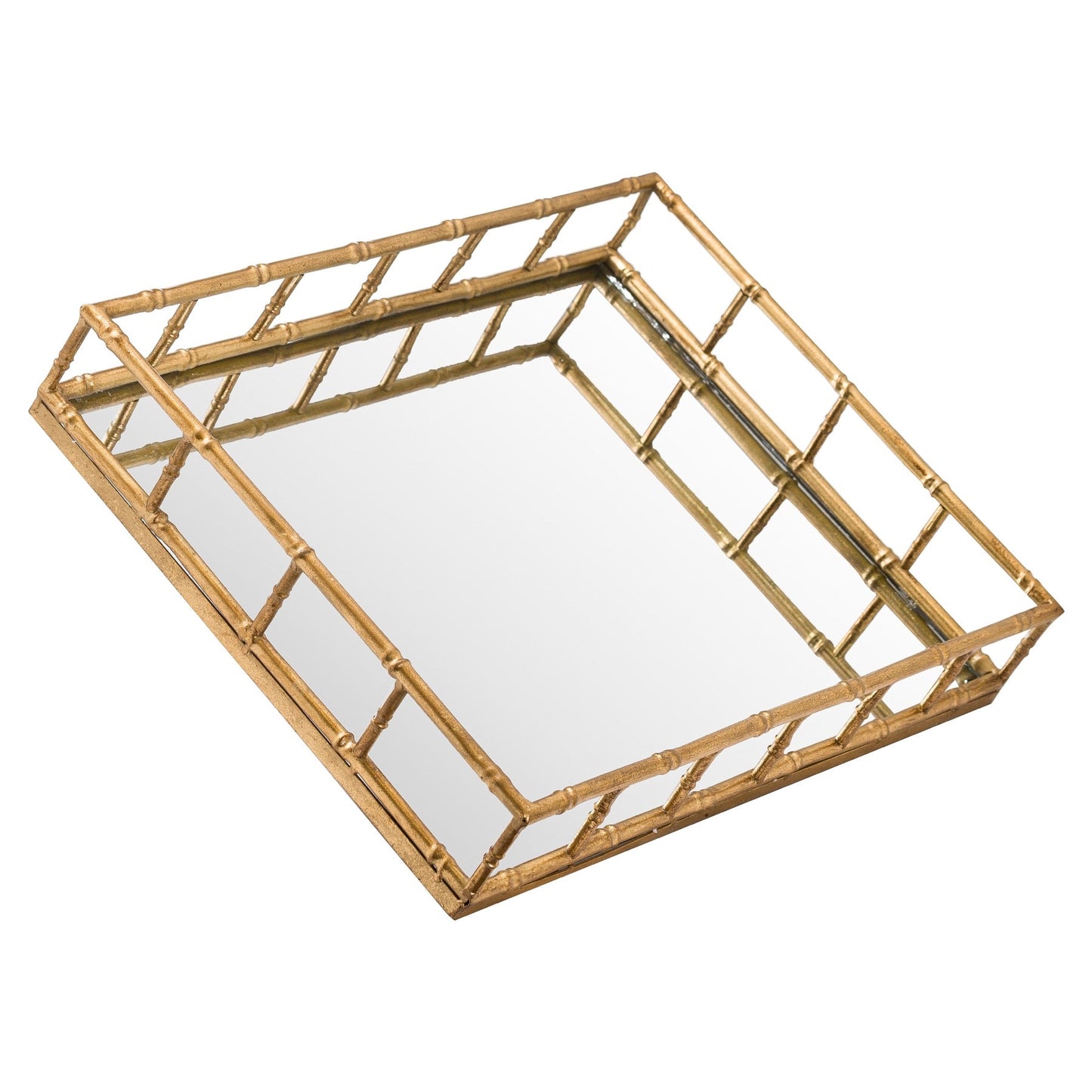 Set Of 2 Detailed Rectangular Trays (20801) By Hill Interiors