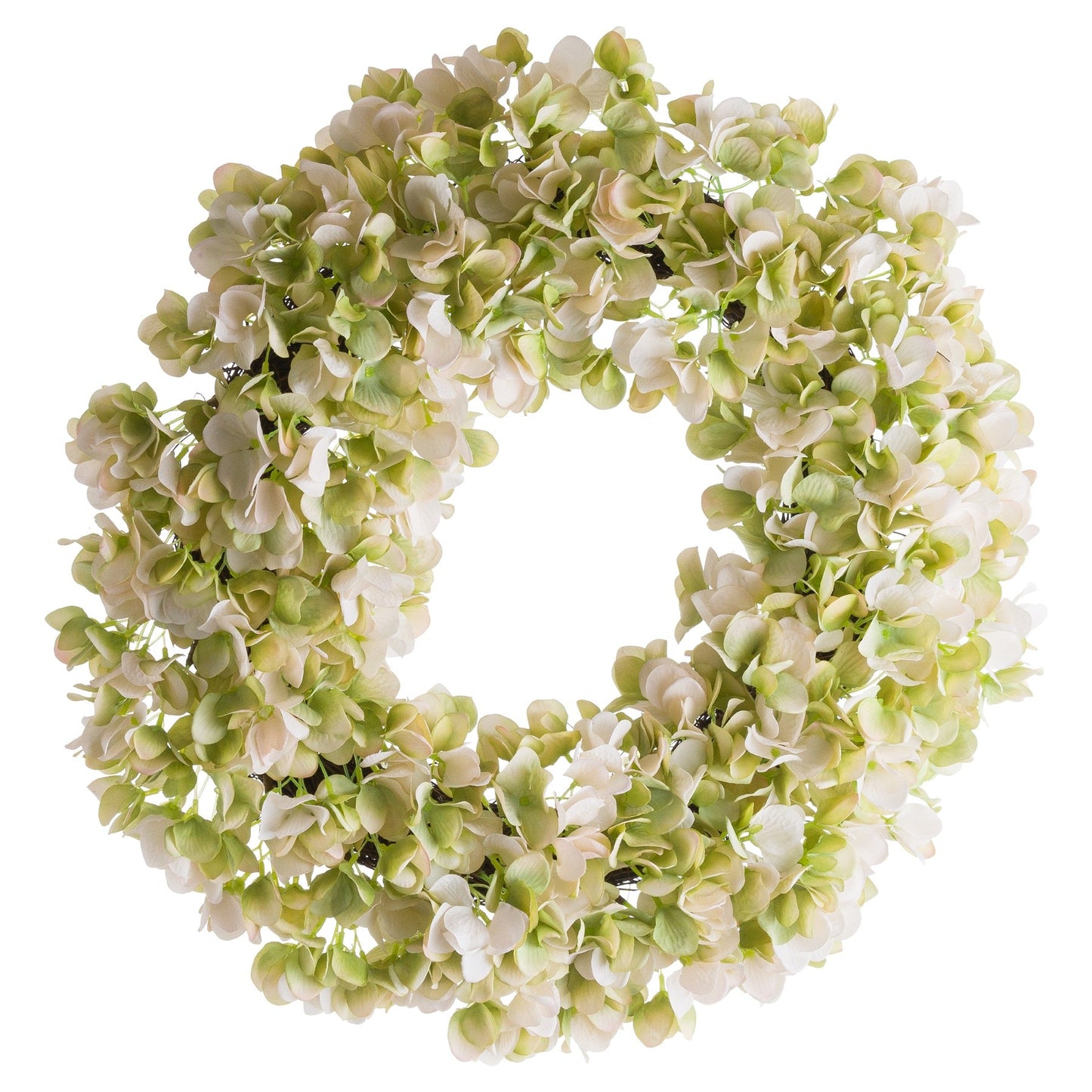 White Hydrangea Wreath (21232) By Hill Interiors