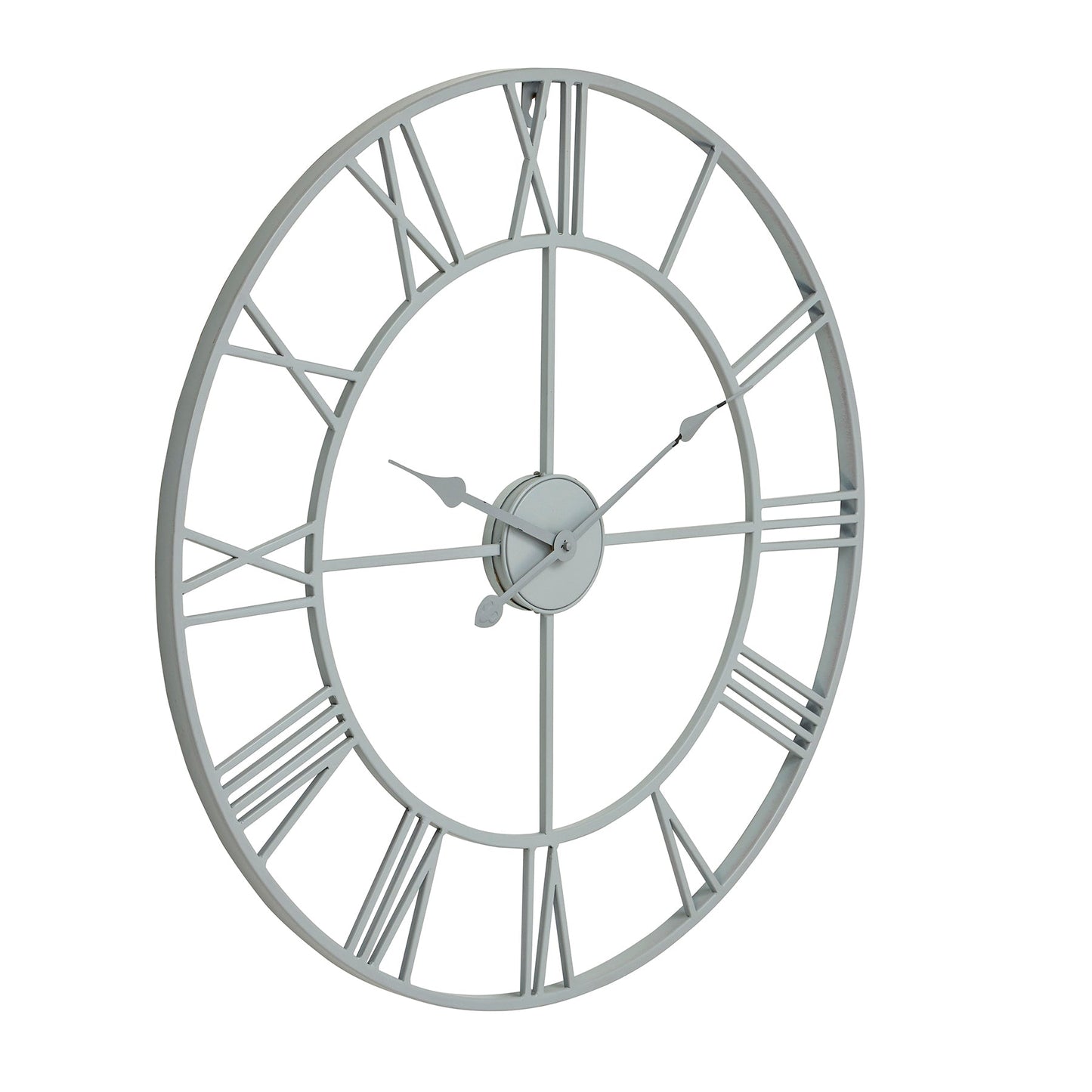 Grey Skeleton Wall Clock (21621) By Hill Interiors