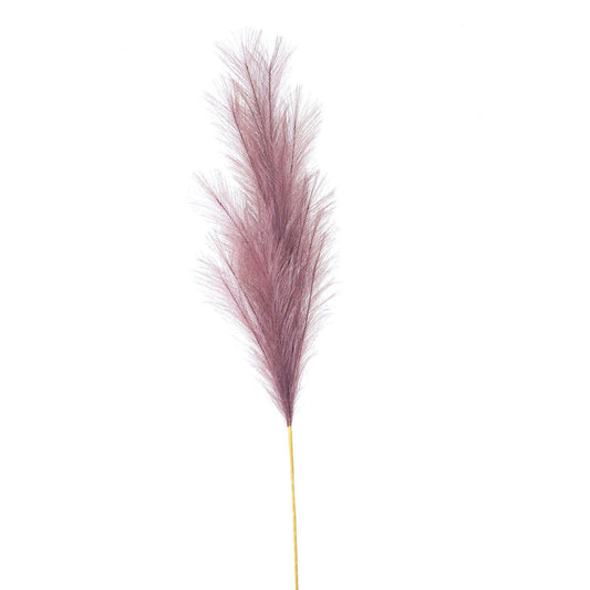 Lilac Large Faux Pampas Grass Stem (22100) By Hill Interiors