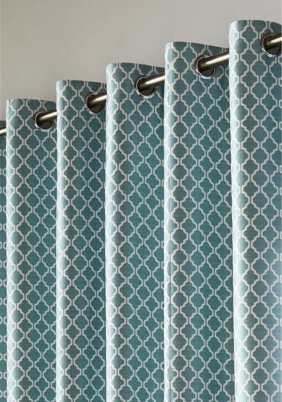 Teal Cotswold Fully Lined Eyelet Curtains Pair