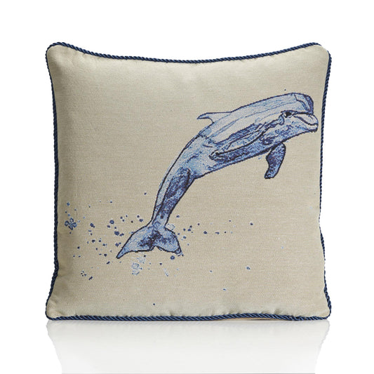 Multi Dolphin Tapestry Cushion Cover