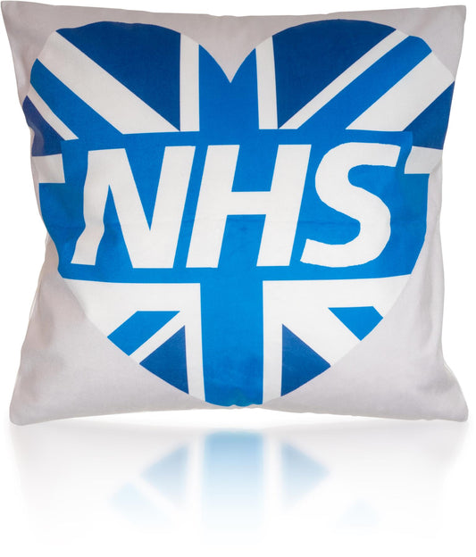 Blue NHS Cushion Covers.