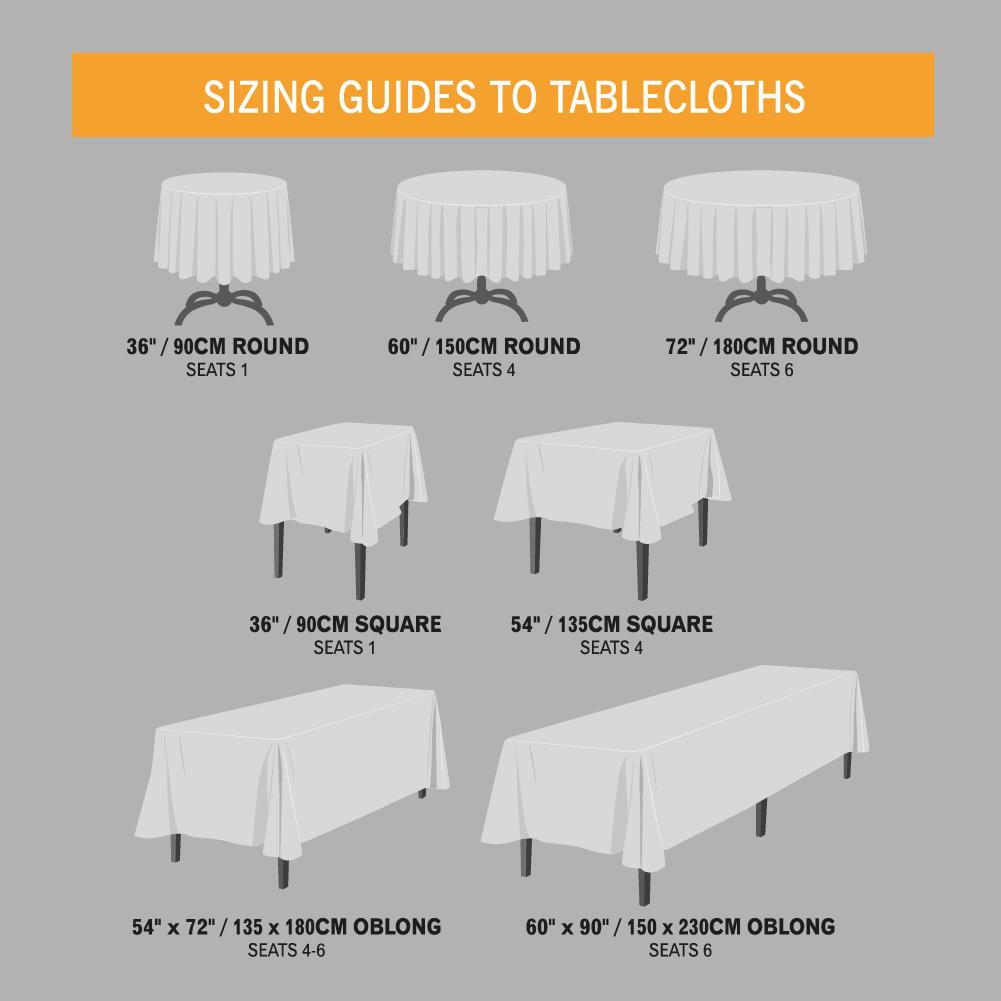 White Linen Look Tablecloths
