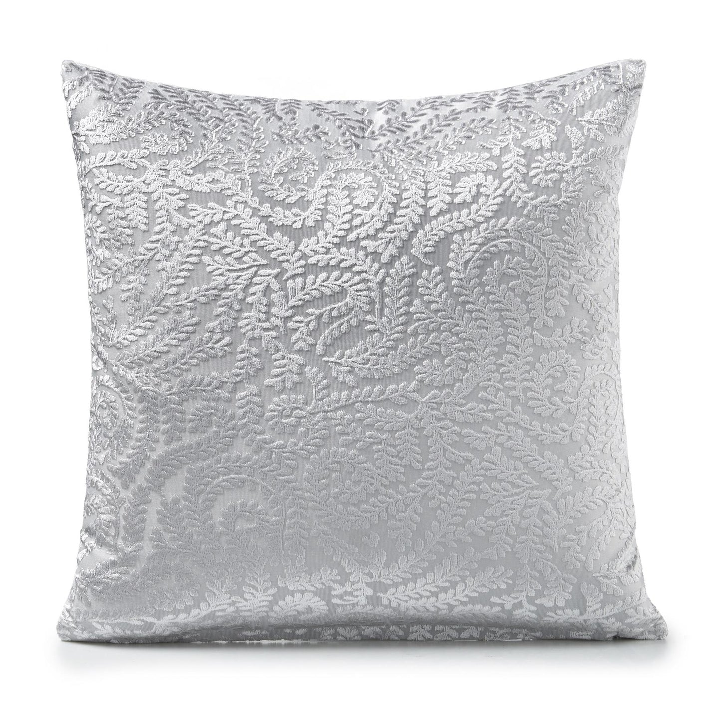 Silver Ashdow Geometric Chenille Cushion Covers