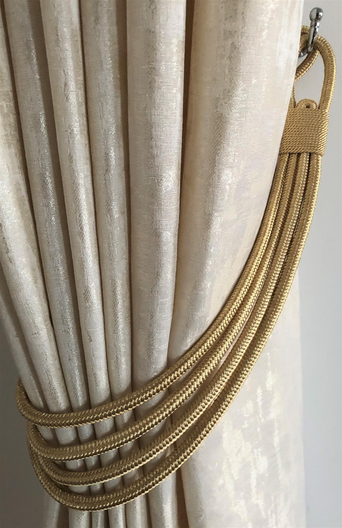 Gold Single Charlotte Curtain Tie Backs