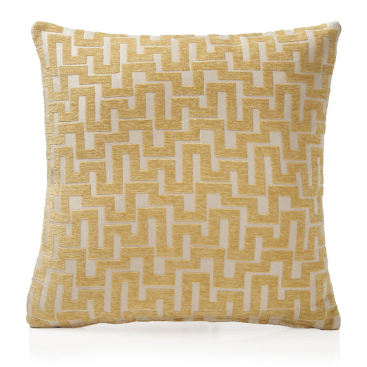 Ochre Novo Chenille Cushion Covers
