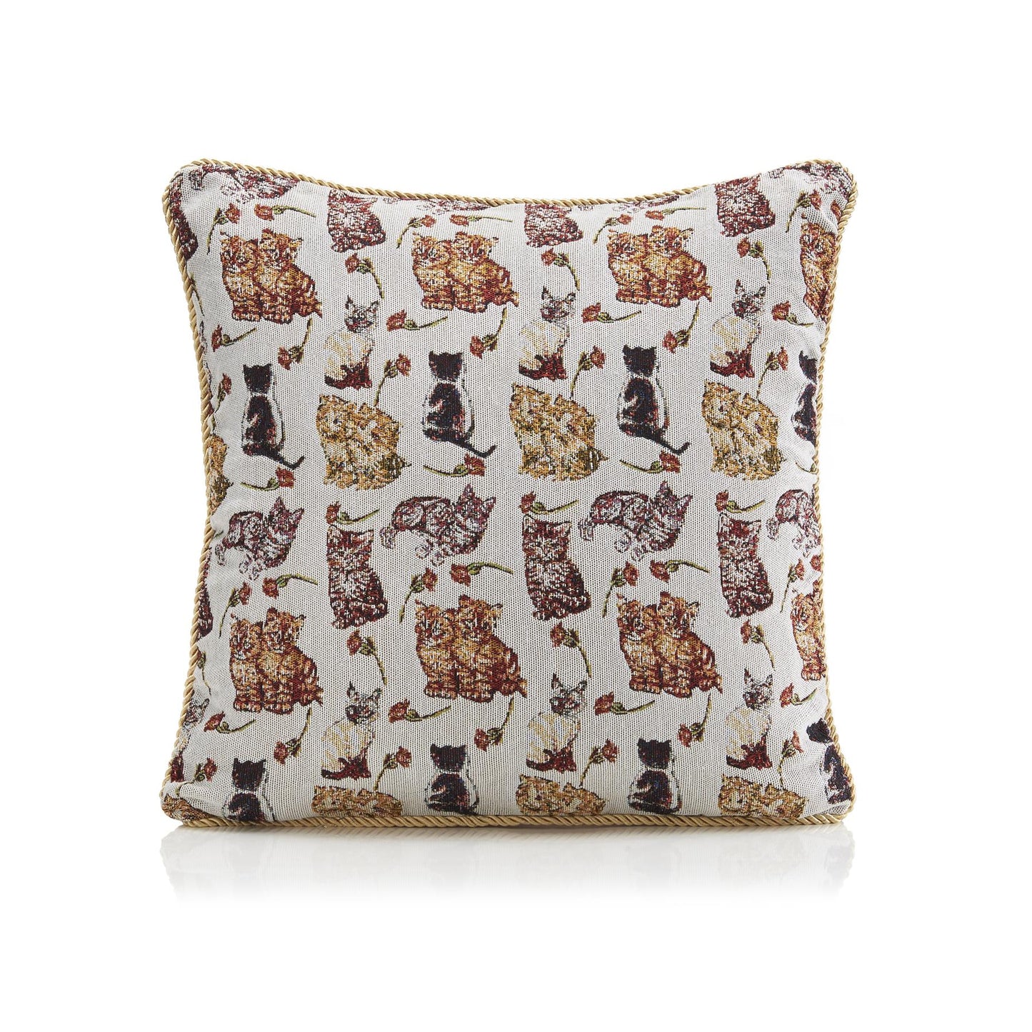 Multi Cats Tapestry Cushion Cover