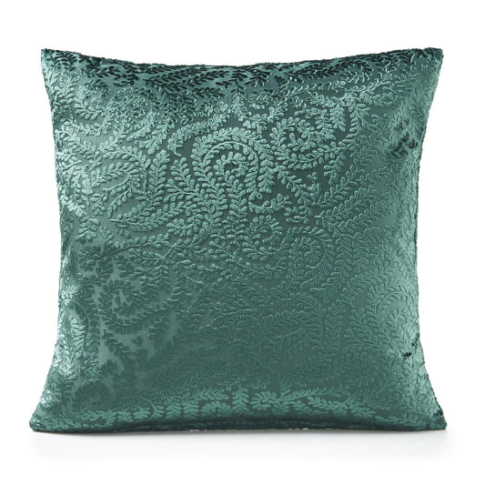 Green Ashdow Geometric Chenille Cushion Covers