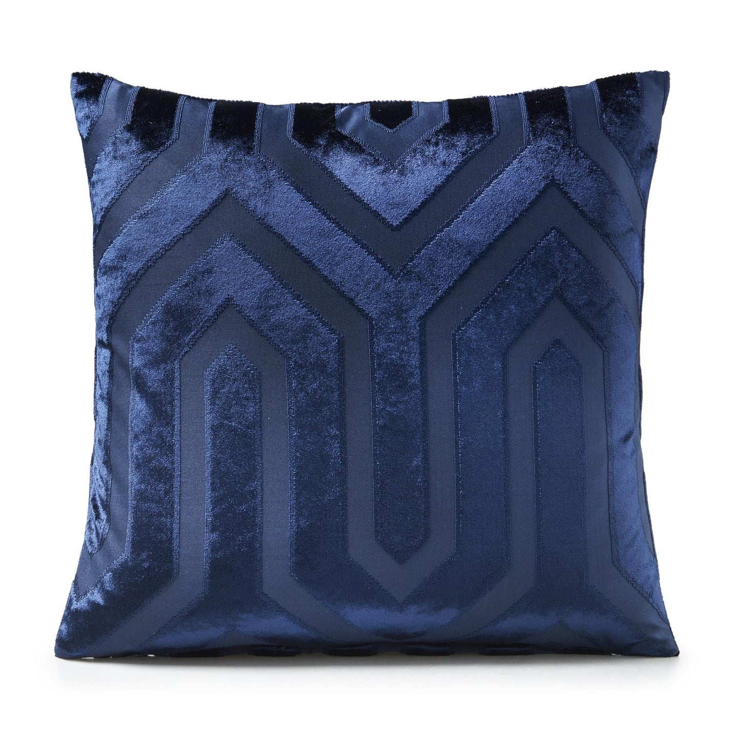 Navy Cadi Geometric Chenille Cushion Covers