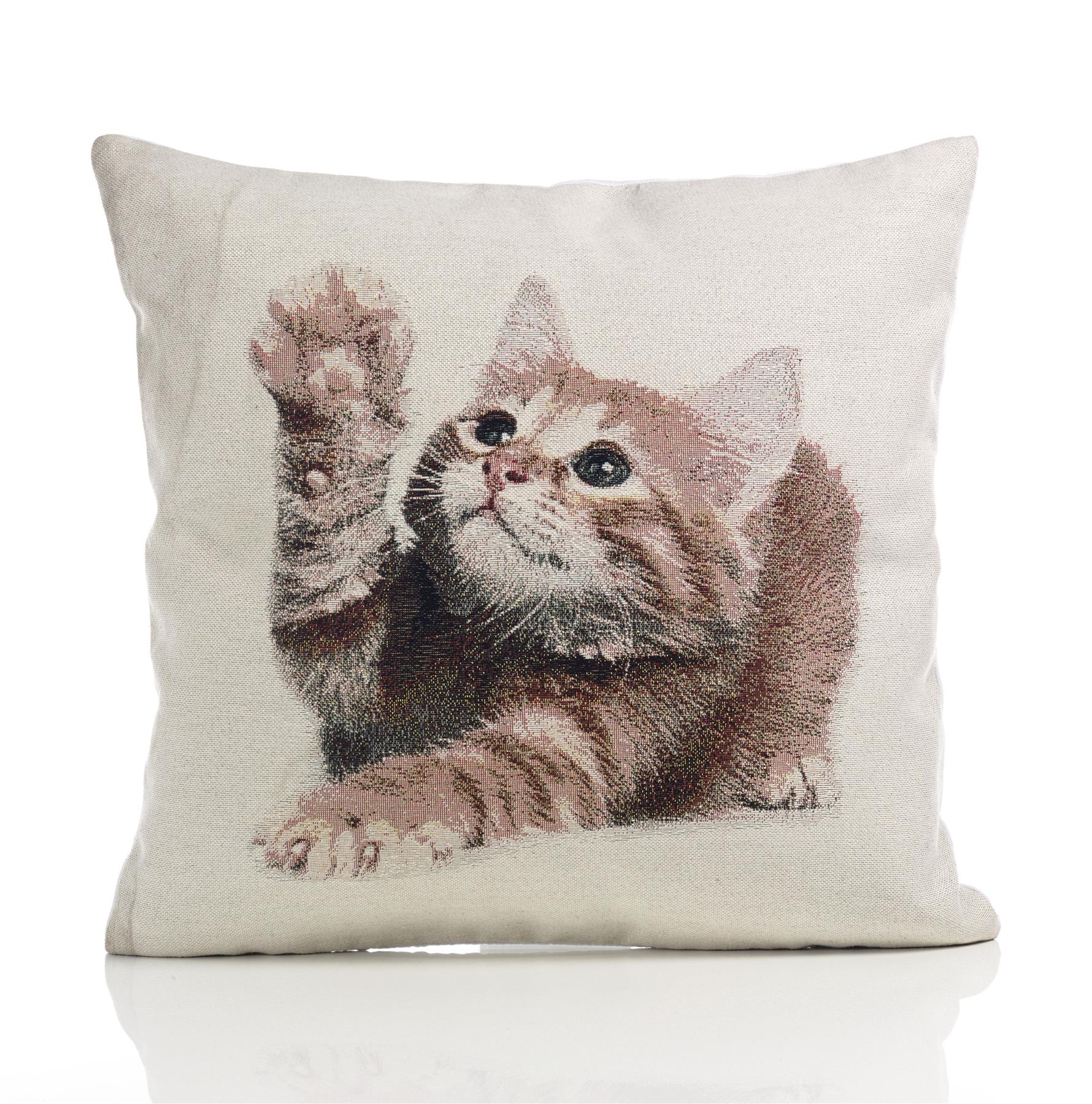 Multi Kitten Tapestry Cushion Cover