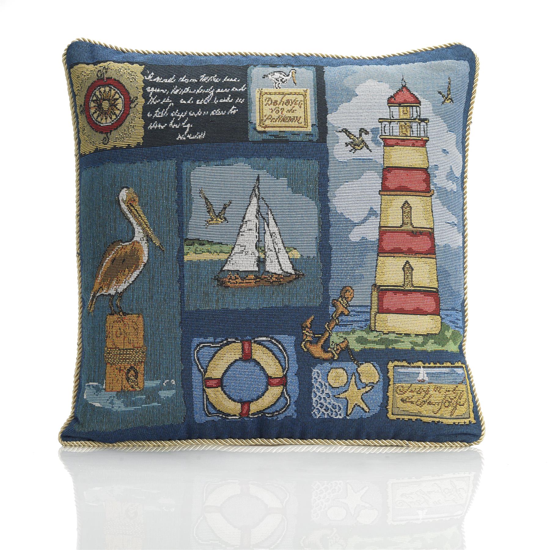 Multi Pellican Tapestry Cushion Cover