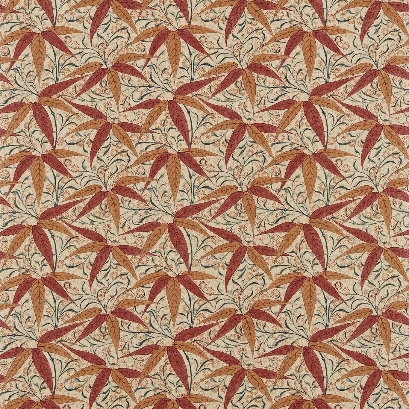 Bamboo Fabric by Morris & Co. - DARP222527 - Russet/Siena