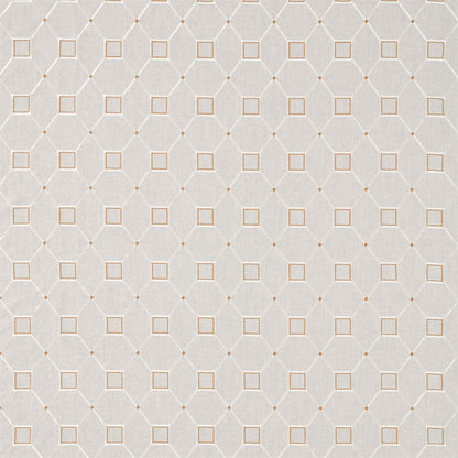 Baroque Trellis Fabric by Sanderson - DART236358 - Russet/Linen