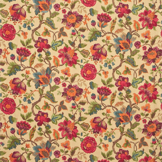 Amanpuri Fabric by Sanderson - DAUP224434 - Mulberry/Amber