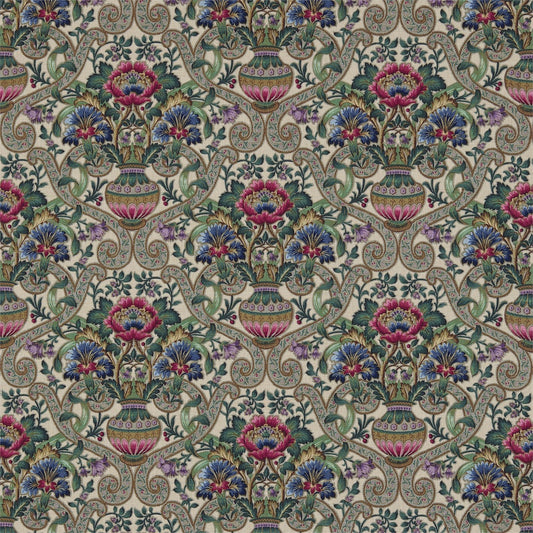 Cascacs Fabric by Sanderson - DAUP224436 - Biscuit/Leaf Green