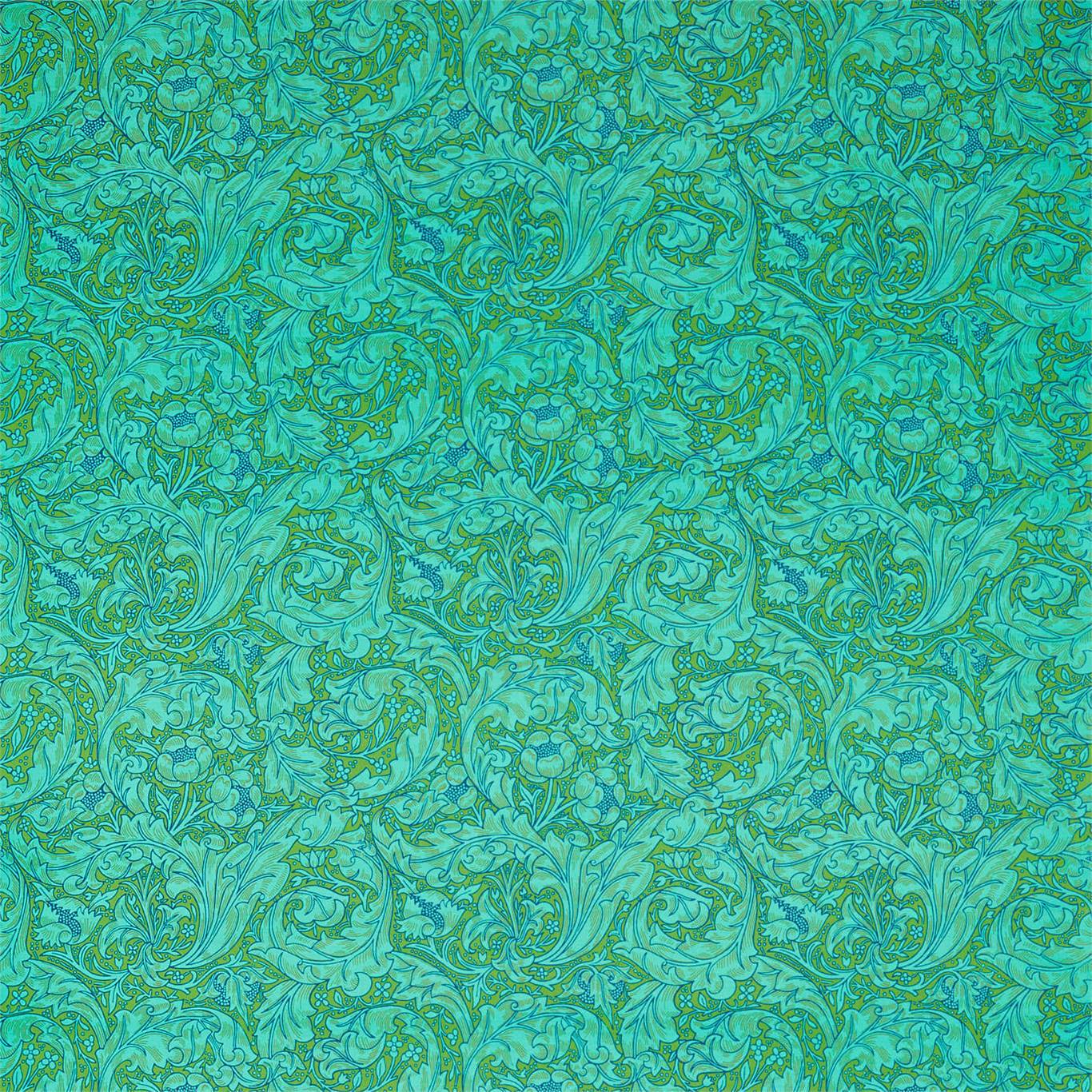 Bachelors Button Fabric by Morris & Co. - DBPF226840 - Olive/Turquoise