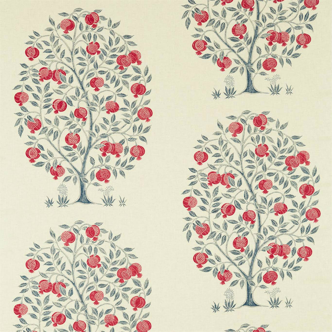 Anaar Tree Fabric by Sanderson - DCEF226629 - Blueberry