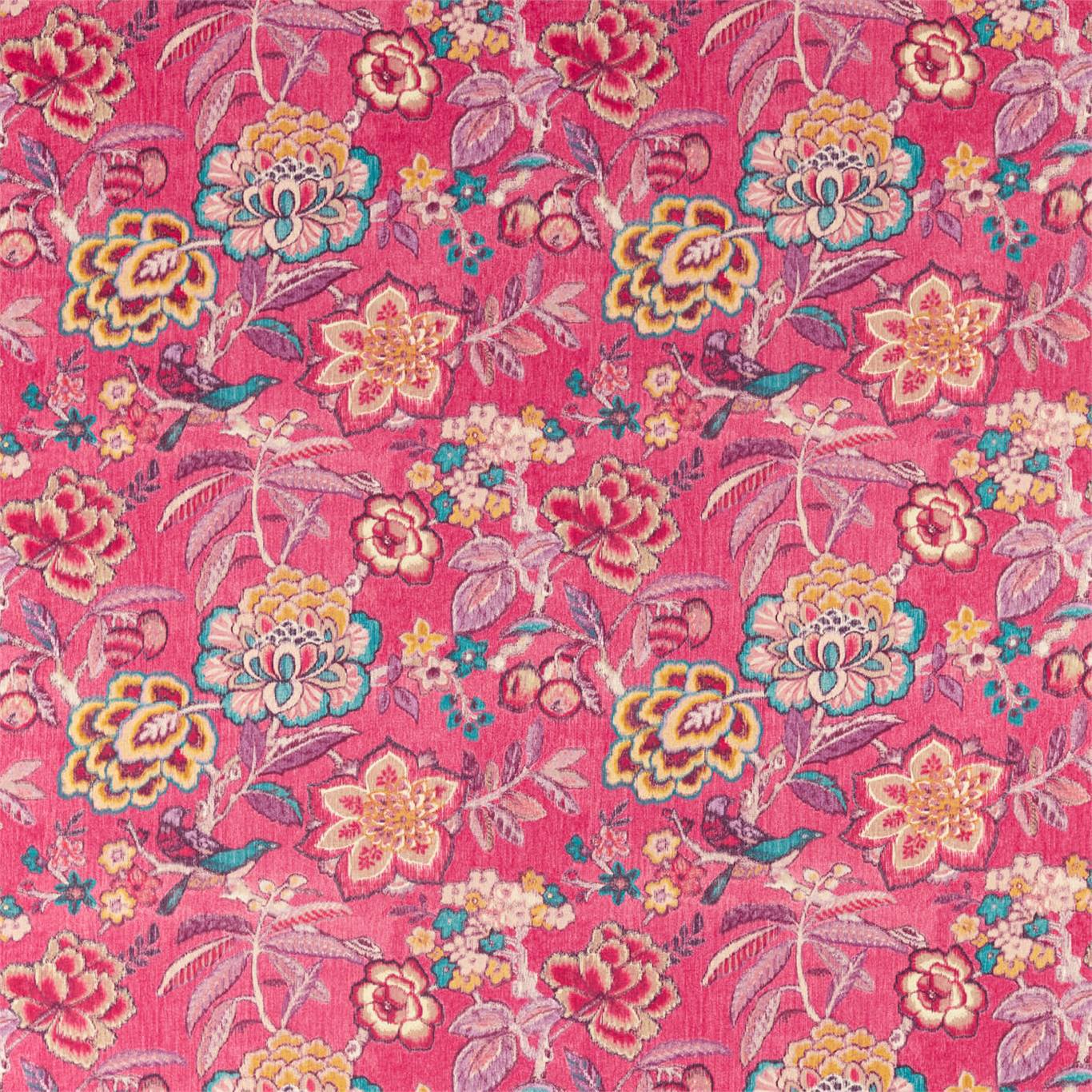 Indra Flower Fabric by Sanderson