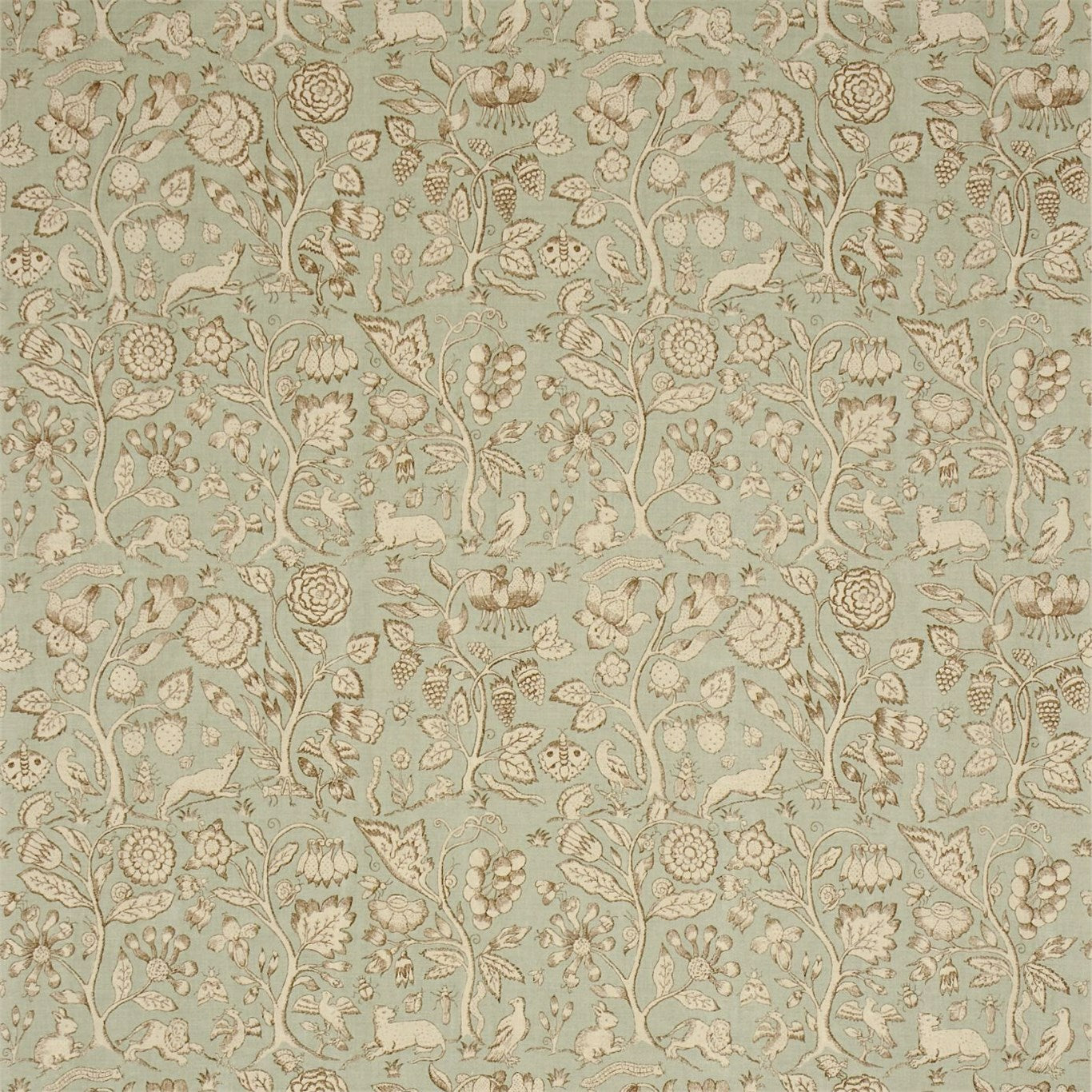 Beaufort Fabric by Sanderson - DCOUBE202 - Duck Egg/Camel