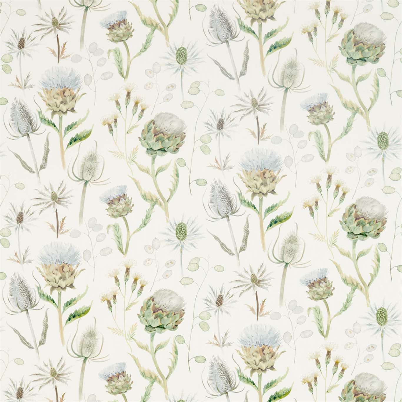 Thistle Garden Fabric by Sanderson