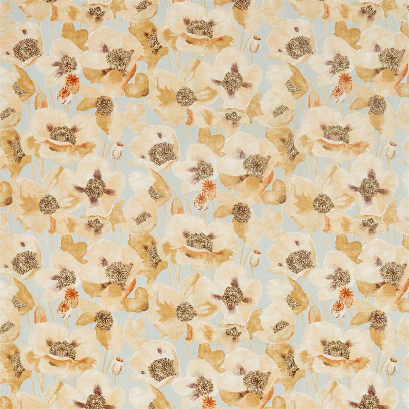 Embleton Fabric by Sanderson - DEBB226428 - Sienna/Dove