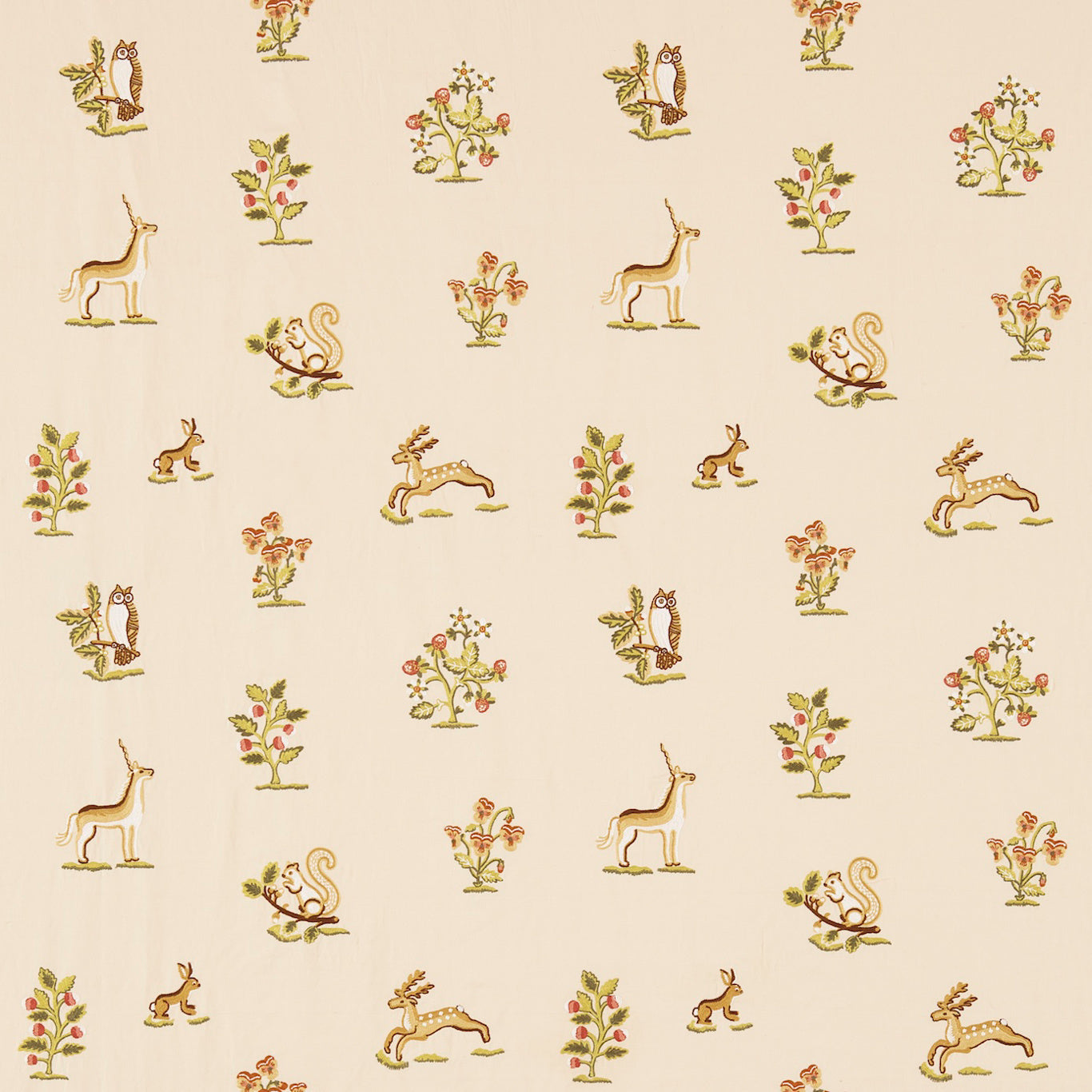 Clemence Fabric by Sanderson - DFAB233990 - Russet/Sand