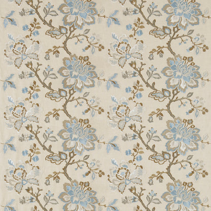 Angelique Fabric by Sanderson - DFAB233996 - Wedgwood/Sable
