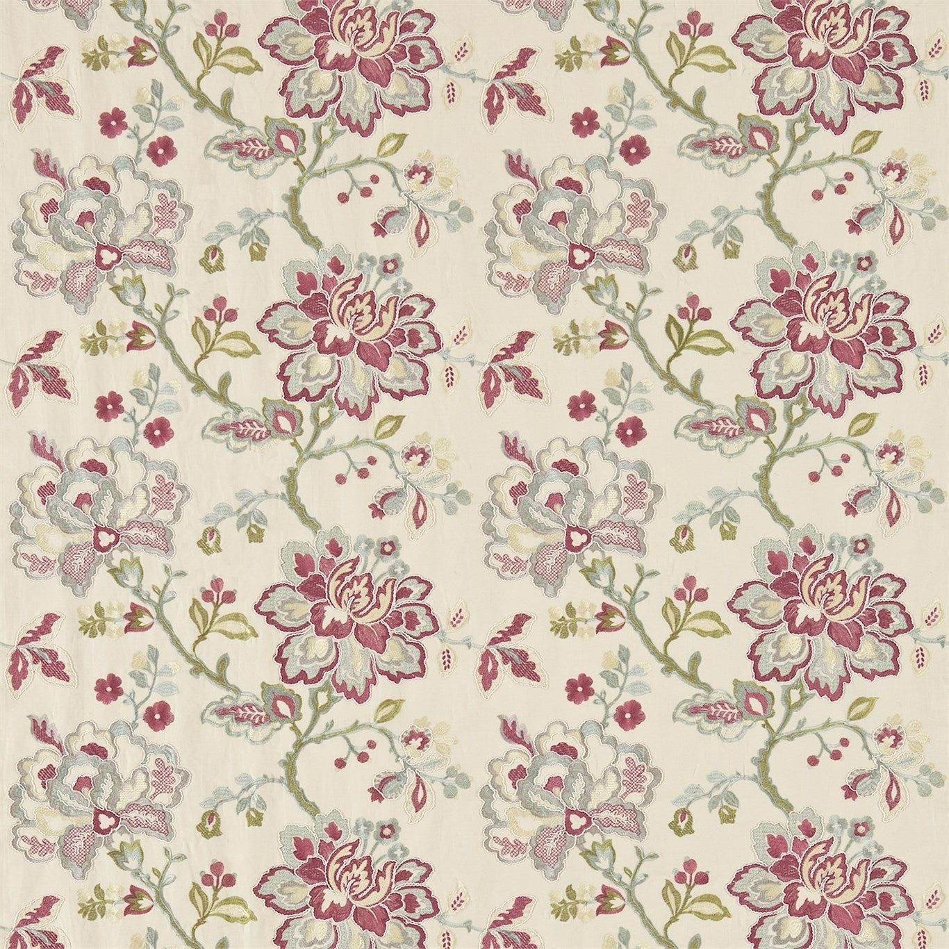 Angelique Fabric by Sanderson - DFAB233997 - Rose/Aqua