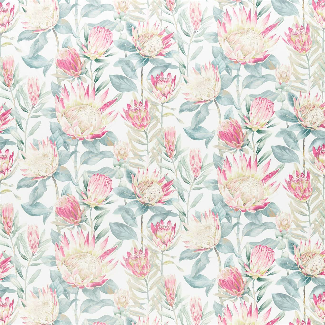 King Protea Fabric by Sanderson