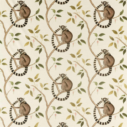Ringtailed Lemur Fabric by Sanderson