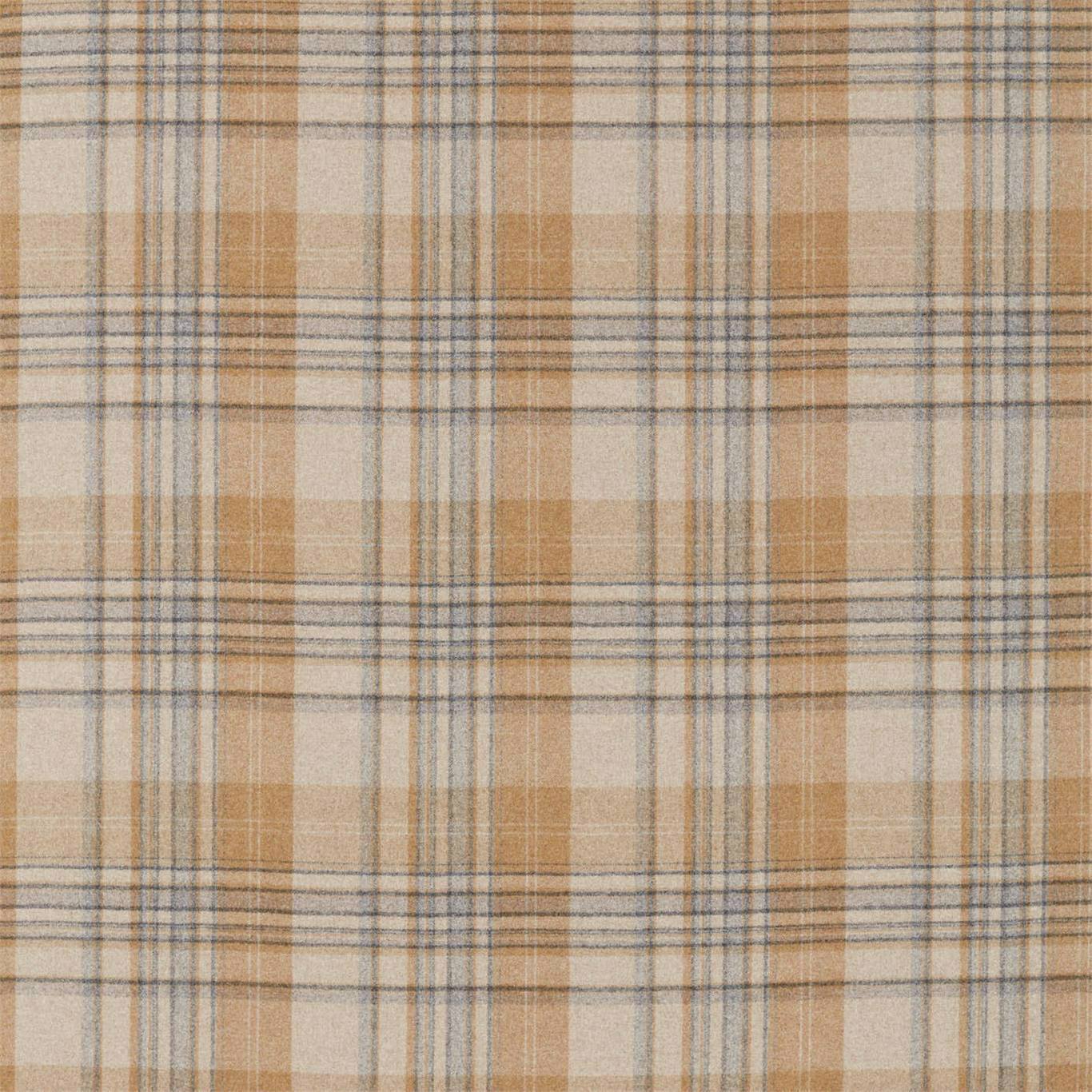 Bryndle Check Fabric by Sanderson - DISW236737 - Honey/Grey