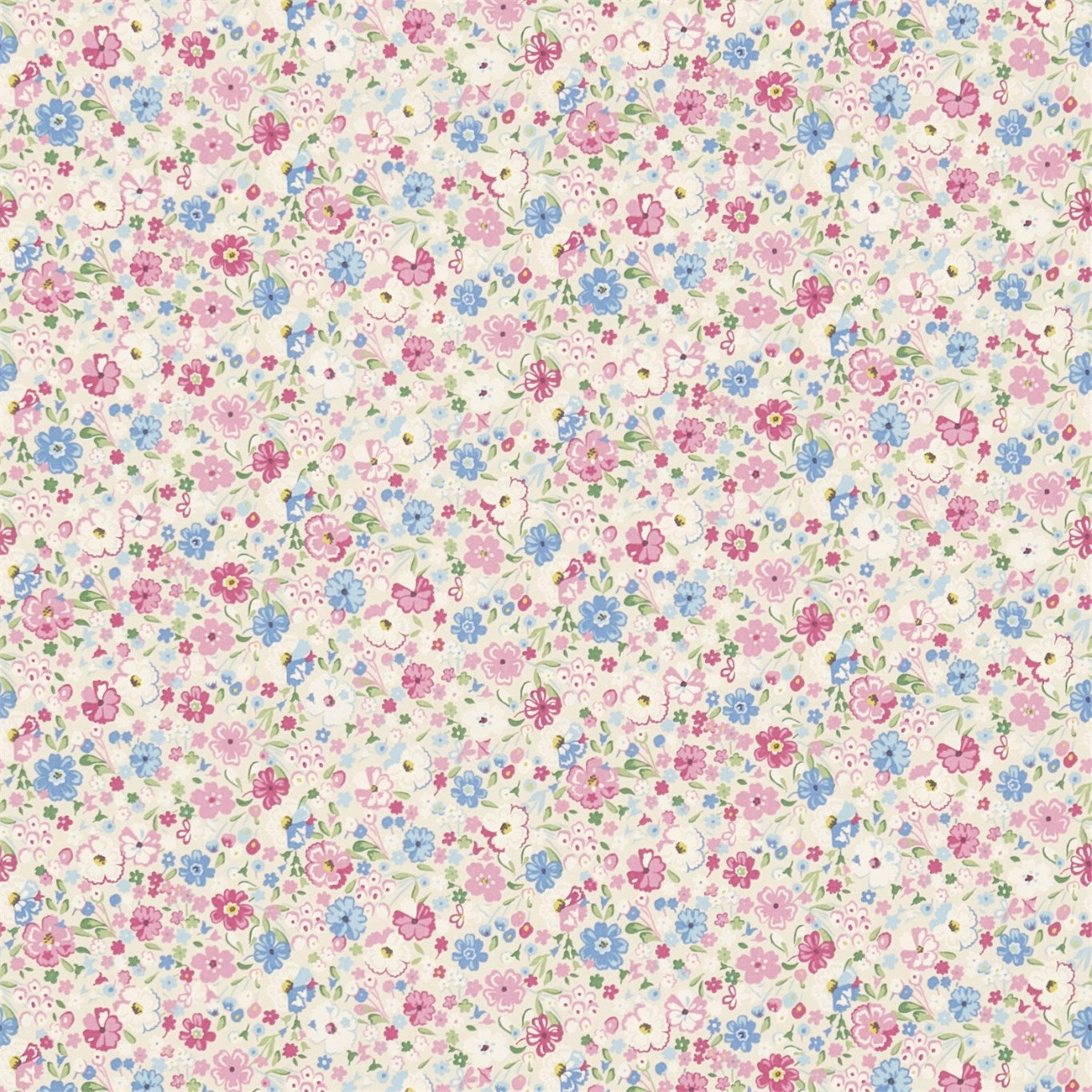 Posy Floral Fabric by Sanderson