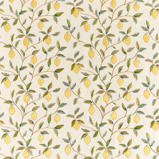 Lemon Tree Embroidery Fabric by Morris & Co.