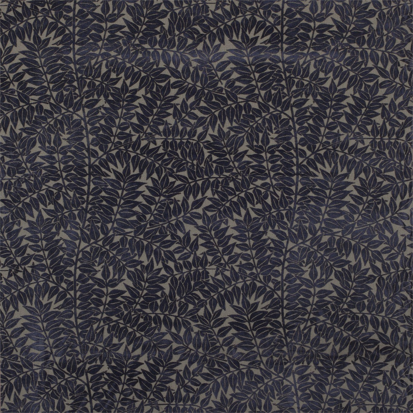 Branch Fabric by Morris & Co. - DM6W230279 - Indigo/Vellum