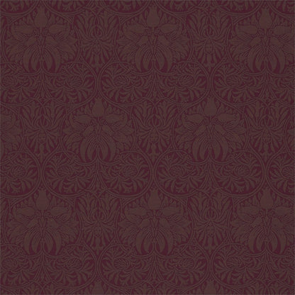 Crown Imperial Fabric by Morris & Co. - DM6W230294 - Claret/Bullrush