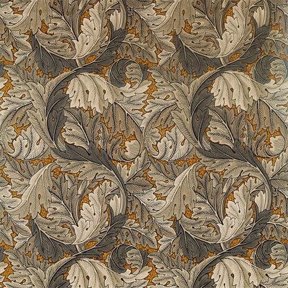 Acanthus Fabric by Morris & Co. - DMA4226400 - Mustard/Grey