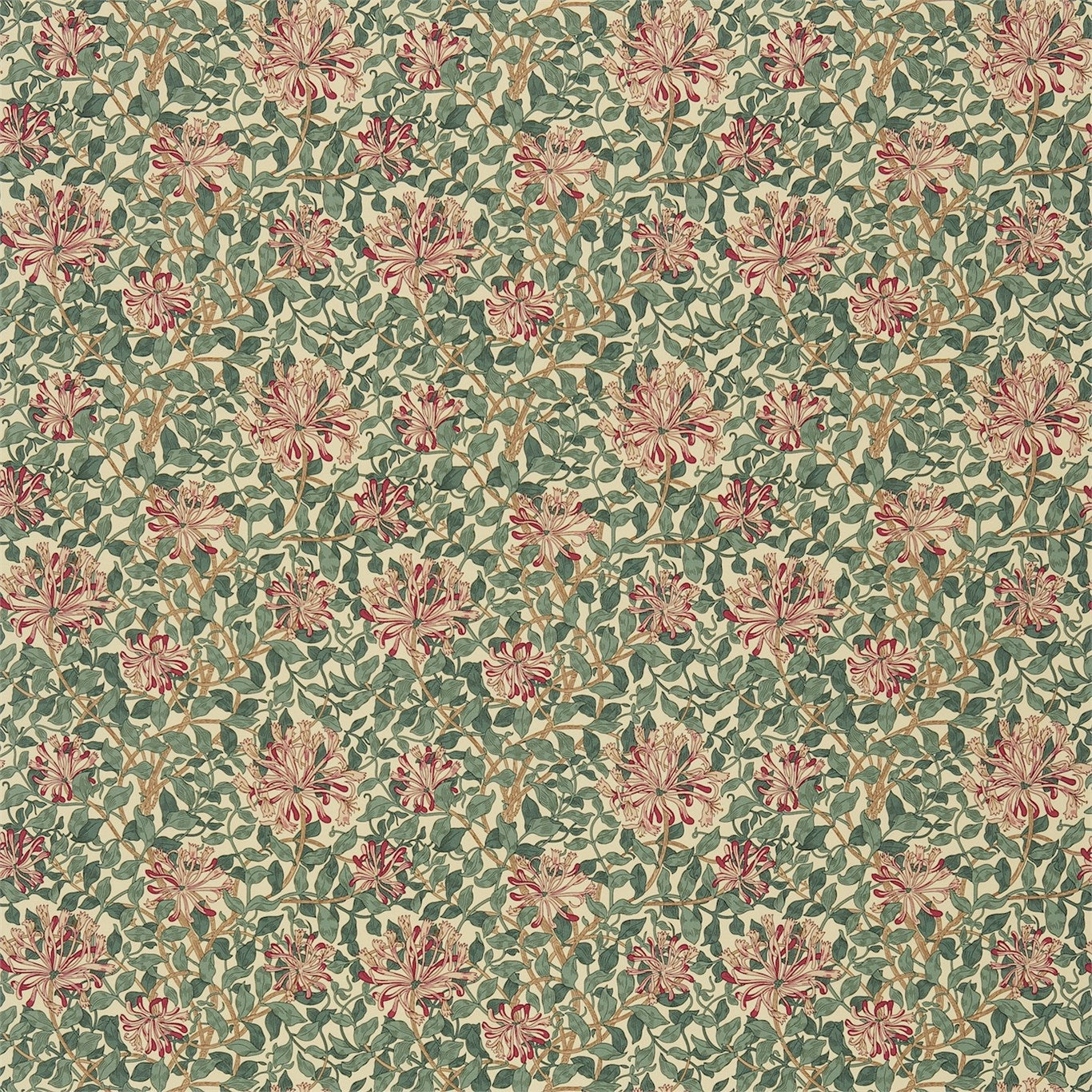 Honeysuckle Fabric by Morris & Co.