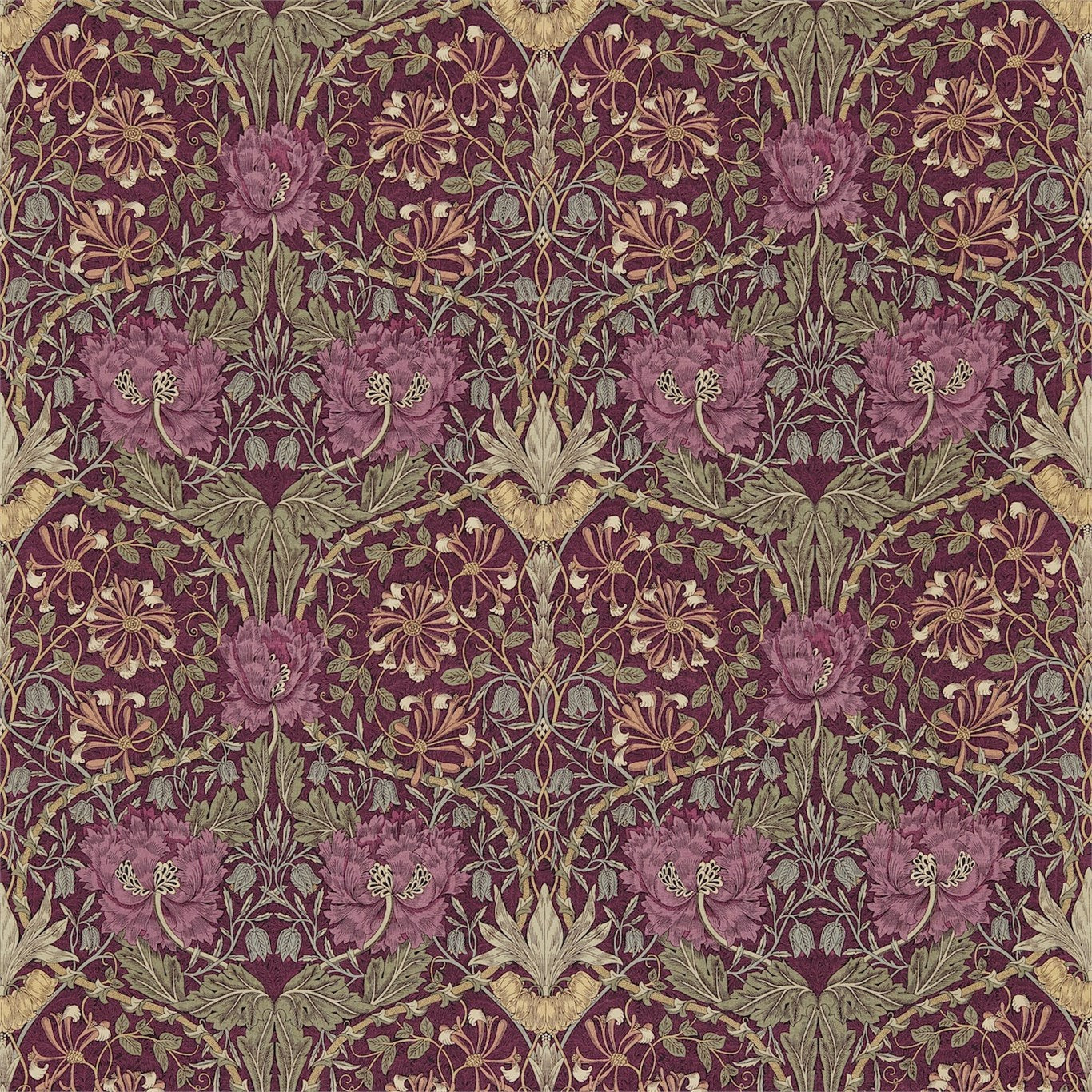 Honeysuckle & Tulip Fabric by Morris & Co.