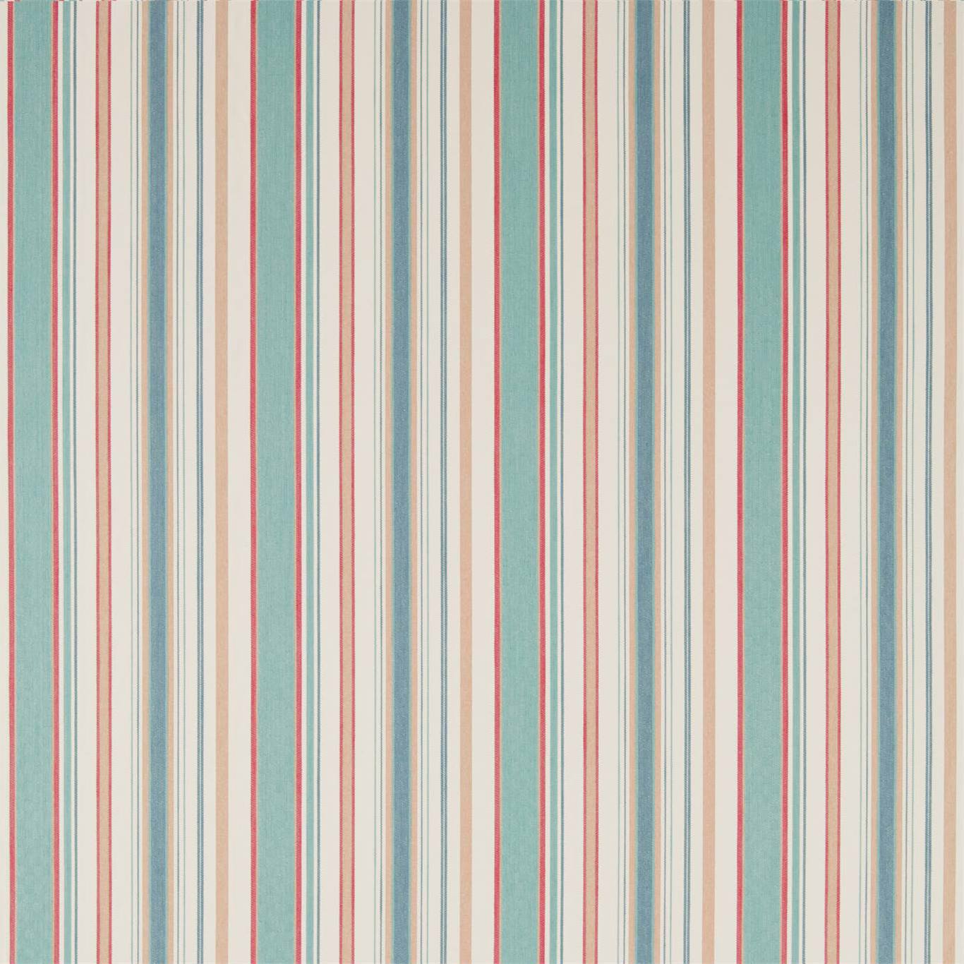 Dobby Stripe Fabric by Sanderson - DMWC237223 - Brick