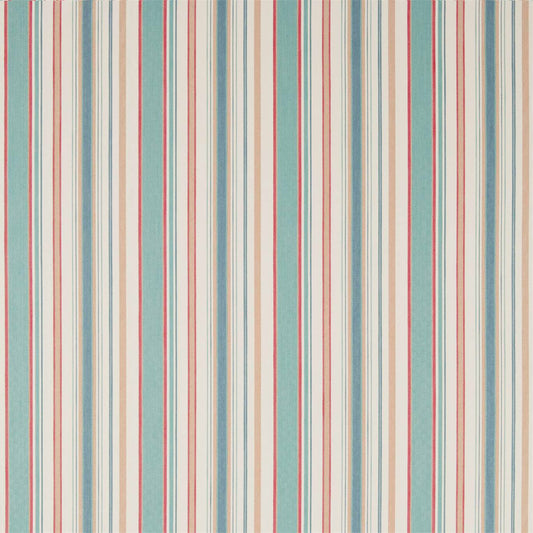 Dobby Stripe Fabric by Sanderson - DMWC237223 - Brick