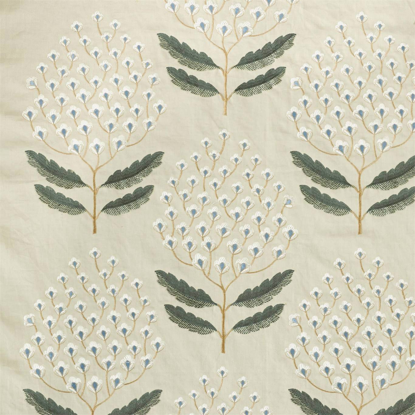 Bellis Fabric by Sanderson - DNTF237115 - Silver Fern