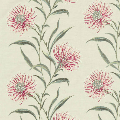 Catherinae Embroidery Fabric by Sanderson - DNTF237187 - Fuchsia