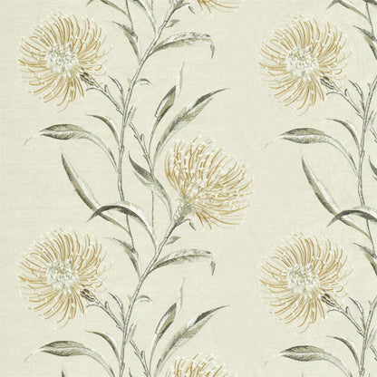 Catherinae Embroidery Fabric by Sanderson - DNTF237188 - Hay
