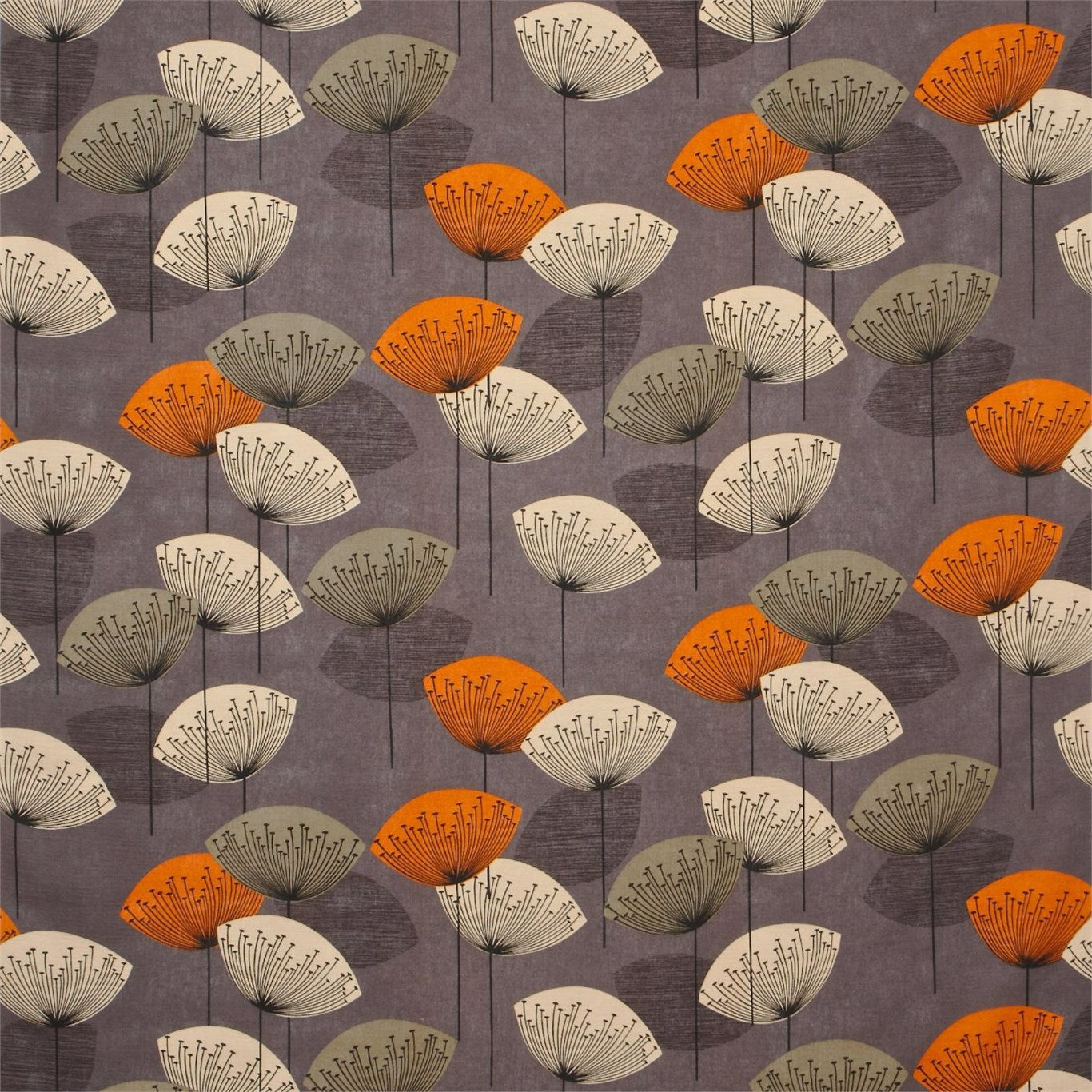 Dandelion Clocks Fabric by Sanderson - DOPNDA203 - Slate