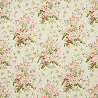 Alsace Fabric by Sanderson - DPEMAL202 - Cream/Rose