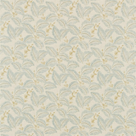 Box Hill Fabric by Sanderson - DRCH222088 - Eau De Nil/Linen